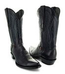 Soto Boots Burnished Snip Toe Cowboy Boots H50030 Black Size: 5 UK