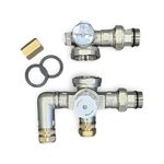 Wärmer System Pre-Assembled Thermostatic Controller Blending Mixing Valve For Underfloor Heating Manifold With Adjustable Control Range Left-Right Interchange Function Simple And Quick Installation