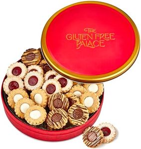 Gluten Free Palace Valentine’s Day Cookie Gift Basket – Fresh Linzer Tart & Shortbread Cookies in Tin