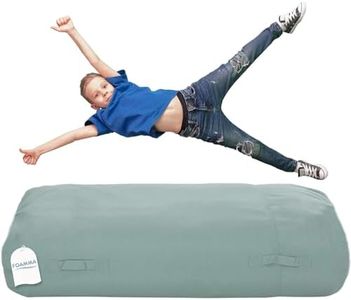 Foamma Crash Pad 15" x 44" x 72", Teal - Sensory Crash Pad with Foam Blocks for Kids and Adults, Crash Mat for Kids to Jump, Play or Relax - Bean Bag Bed for Indoor and Outdoor, Large Floor Pillow