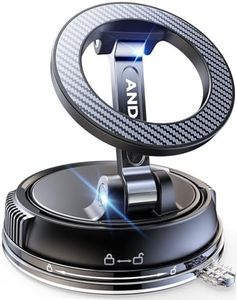 ANDERY Car Phone Holder for Magsafe [78+LBS Strongest Suction & 2400gf Magnetic] 360° Adjustable Car Phone Mount, Phone Holders for Your Car for iPhone 17 Pro Max 16 15 14 13 12 Air Plus, Carbon Fiber