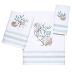 Avanti Linens Coastal Terrazzo 3 Pc Towel Set White