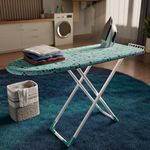 Happer Premium Wooden Ironing Board/Table with Iron Holder, Foldable & Adjustable | Deluxe Plus (116 x 47cm)