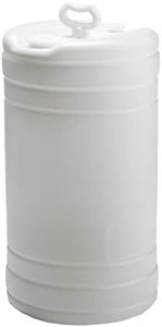 Hudson Exchange 15 Gallon Tight Head Drum with 2" & 3/4" Fittings, UN Rated, Food Grade BPA Free HDPE, Natural