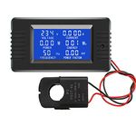 DollaTek AC 80-260V 100A Current Voltage Amperage Power Energy Panel Meter LCD Digital Display Ammeter Voltmeter Multimeter with open CT