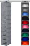 VAESIDA Hat Rack Hanging Closet - 10 Shelf Hanging Hats Organizer for Hat Storage - Best Hat Rack & Baseball Cap Holder