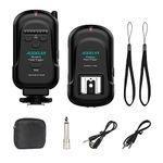 AODELAN Wireless Flash Trigger Transmitter and Receiver Set, Wireless Remote Speedlite Trigger with 3.5mm PC Receiver for Flash Units with Universal Hot Shoe