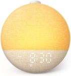 Dreamegg Sunrise Alarm Clock - Sound Machine with 29 Soothing Sounds, Favorite Mode, Dimmable Time Display, 10-Color Lights, Snooze, White Noise Sound Machine for Sleeping, Ideal for Bedroom, Gift