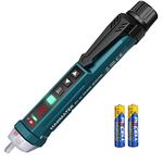 HANMATEK Non-Contact Voltage Tester with 9 Gear Adjustable Sensitivity Voltage Detector Pen AC Circuit Tester Tool LCD Display LED Flashlight Buzzer Alarm Range12V-1000V & Live/Null Wire Judgment AC1