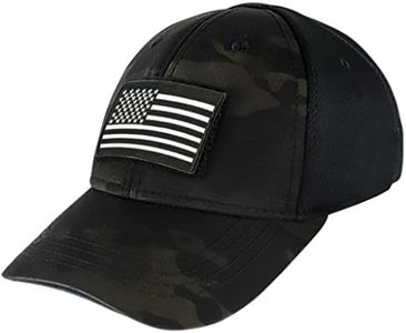 Condor Fitted Tactical Cap Bundle (USA/DTOM Patches) - Multicam-Black S/M