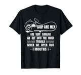 Carp Fishing Design For Men Funny Catfish And Carp T-Shirt