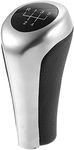 X AUTOHAUX 5 Speed Manual Shift Knob Head for BMW Black Matte Silver Tone