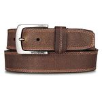 Wolverine Men's Rugged Boot Leather Work Belt, Marquette - Brown, 34