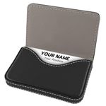 BcxPeef Business Card Holder/Case with Premium PU Leather, ID/Credit Card Holder/Case for Men and Women - C-Black