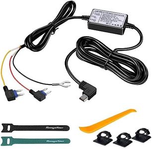 Range Tour Hardwire Kit for Dash Cam, 12V-24V to 5V Car Dash Camera Charger Power Cord Mini USB Hard Wire Kit Fuse for Dashcam Suitable for Car, Truck, SUVs