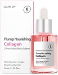 GLAM UP Plump Nourishing Collagen Serum - Anti Aging with Hyaluronic Acid, Lifting and Tightening Skincare, Reduce Fine Lines & Repair Skin with Peptide Complex Facial Serum (1.01 Fl Oz)