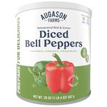 Augason Farms Dehydrated Diced Red & Green Bell Peppers 1 lb 4 oz No. 10 Can