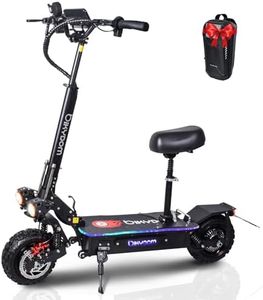 Electric Scooter Adults 50MPH & 50 Miles Range, 5600W Dual Motors, 60V 27Ah Large Capacity Battery, Foldable Heavy Duty E Scooter, 11" Off Road Tires Fast Electric Scooter with Seat for Adults 440lbs