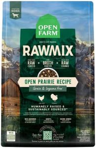 Open Farm RawMix Grain-Free Prairie Recipe for Dogs, Includes Kibble, Bone Broth, and Freeze Dried Raw, Inspired by The Wild, Humanely Raised Protein and Non-GMO Fruits and Veggies, 3.5 lb