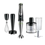 Braun MultiQuick 9 Immersion Hand Blender with Imode Technology - MQ9137XI - Includes Beaker, Whisk, Masher, 2-Cup Chopper with Ice Crush Knife, Black