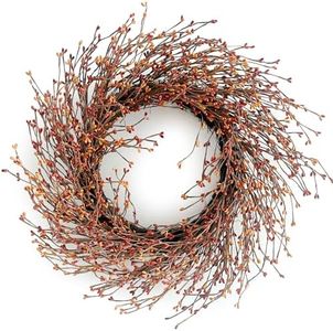 Huashen 24 Inch Fall Wreath for Front Door 24 Inch Fall Large Grapevine