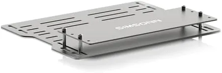 SIMSONN Plus X Sim Racing Pedals PC Racing Simulator Load Cell HE Hydraulic Pedal Support Haptic Reactor-Silver (1 Baseplate Set)