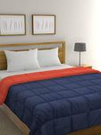 Raymond Home Double Bed Super Soft Microfiber Reversible Comforter (Blue/Red, 220 x 240 cm)