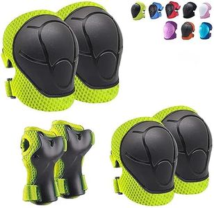 Knee Pads for Kids Knee Pads and Elbow Pads Toddler Protective Gear Set Kids Elbow Pads and Knee Pads for Girls Boys with Wrist Guards 3 in 1 for Skating Cycling Bike Rollerblading Scooter [Upgraded]