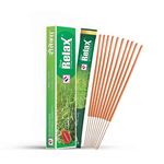 Shreeji Relax 240 Citronella Incense Sticks Mosquito Repellent Agarbatti - Herbal and Natural (Pack of 2 Boxes x 12 Pouches x 10 Sticks per Pouch= 240 Sticks)