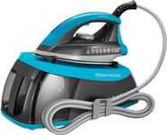 Russell Hobbs Steam Generator Iron, 1.3L Removable Water Tank, Stainless Steel Non Stick Soleplate, 110g Shot of Steam, 90g Steam Output, Cord Storage, Temp ready light, Anti Calc, 2400W 24510