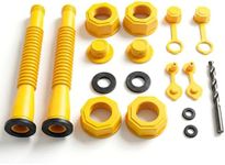 Gas Can Spout Replacement Kit (Two Pack), Universal Nozzle for 1, 2, 5 Gallon Gas Cans, Easy Pour Spout with Cap, Old Style Design, Compatible with Most Gasoline and Diesel Containers