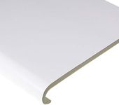 210mm White UPVC Bullnose Window Board/Cill Cover 1.25m Long 9mm Thick Plastic Window Sill Capping
