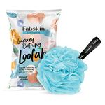 FABSKIN Loofah for Bathing | Bath Shower Loofah Sponge Scrubber Exfoliator for Women and Men | Bathing Sponge | Body Wash Scrub for Bathing | Bath Scrubber For Body (BLUE)