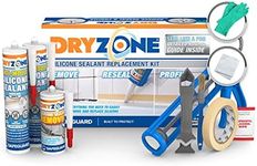 Dryzone Silicone Sealant Replacement Kit (Anti Mould) - Complete kit for Professional looking joints in Kitchens and Bathrooms