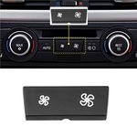 TTCR-II A/C Climate Control Panel Fan Speed Button Cover, Compatible with BMW 1 Series E81/E87/E88/E82, 3 Series E90/E91/E92/E93, X1 E84|X3 F25, X4 F26(NOT FIT for ALL X3 F25/ X4 F26 Series.)(1 PCS)