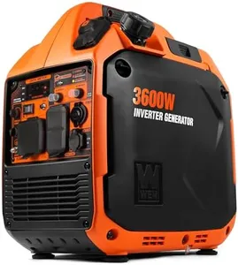 WEN Quiet and Lightweight 3600-Watt Dual Fuel RV-Ready Portable Inverter Generator with Fuel Shut Off and CO Watchdog (DF360iX),120 Volts