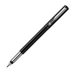 Parker Vector Fountain Pen | Black with Chrome Trim | Medium Nib | Blue Ink | Hangtab