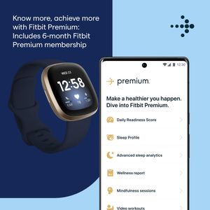 Fitbit Versa 3 Smartwatch – Midnight Blue Fitness Tracker