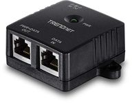 TRENDnet Gigabit Power over Ethernet (PoE) Injector, Full Duplex Gigabit Speed Supported, Network PoE Devices up to 100 M (328 Ft.), 15.4 Watts, Auto-MDIX In/Out, Plug & Play, TPE-113GI