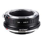 K&F Concept AI to EOS R Mount Adapter, Compatible with Nikon Nikkor AI/F Mount Lens and Compatible with Canon EOS R Mount Cameras