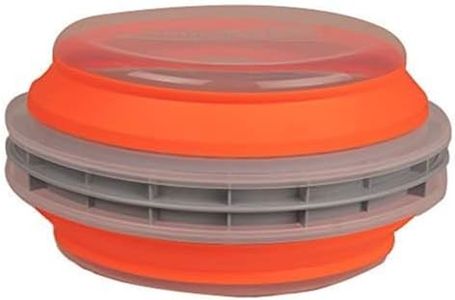CanCooker Batter Bowl XL: Collapsible, Mess-Free, Dishwasher and Microwave Safe, Chemical-Free in Vibrant Orange - 2 Pack