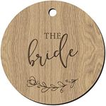 Wooden Wedding Dress Hanger Tag for