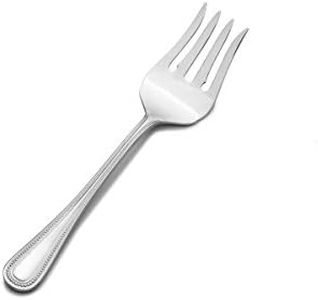 Wallace Continental Bead 18/10 Stainless Steel Cold Meat Fork, Silver