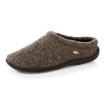 Acorn Men's Digby Gore Mule Slipper,Greige Heather,Large / 10.5-11.5 D(M) US