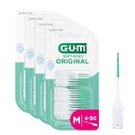 GUM Soft-Picks Original Interdental Cleaners | Teeth Cleaning and Plaque Removal | 4 x 50 Pieces (Size M: ISO 2 - ISO 2-4, 0.9-1.4 mm)