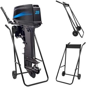 Outboard Boat Motor Cart, Heavy Duty Engine Carrier Transport Dolly, Portable Foldable Outboard Boat Motor Stand, for Long/Short Shaft Motor Motor Repair Maintenance Storage Transport