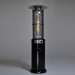 REALGLOW Heatmaster 15KW Flame Patio Heater in black with Glass Tube