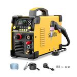 SILATU 75Amps Plasma Cutter, Large LED Display, Non-Touch Pilot Arc, Air Sensor Technology, 110/220V Dual Voltage IGBT Inverter Plasma Cutter Machine, 1'' Max Cutting Thickness