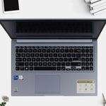 RAYA Silicone Keyboard Cover for ASUS Vivobook 15X OLED (K3504 / M3504) ASUS Vivobook S 15 OLED (K3502 / K5504 / S3502 / S5504) & Vivobook 15 OLED (X1504 / X1505) Laptops (Black)