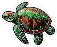 Sea Turtle Sticker Weatherproof Dec